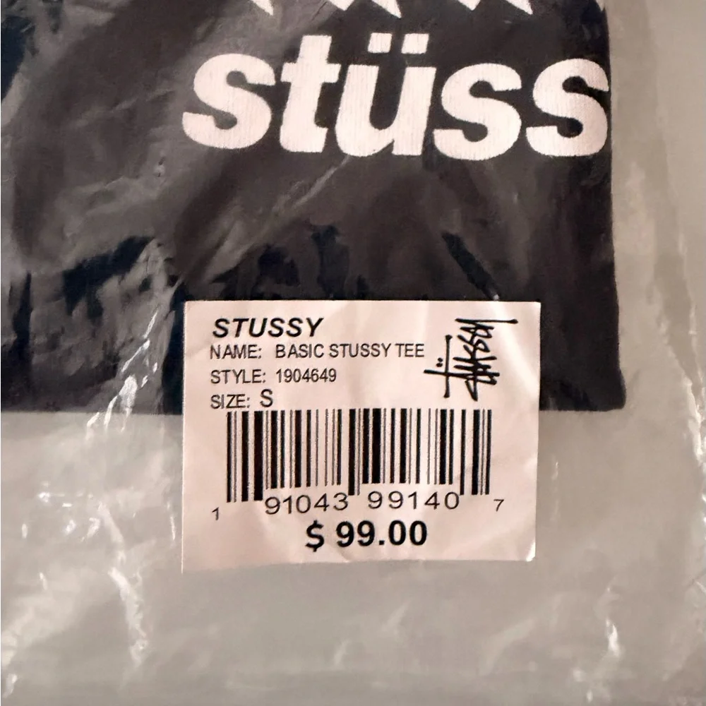 Stussy Black Short-Sleeve Tee - Picture 7 of 7